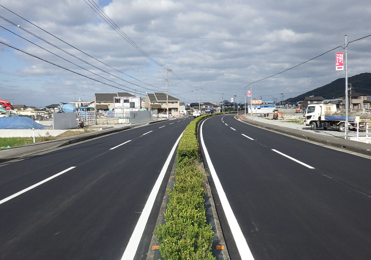環境に優しい混合物で施工しました