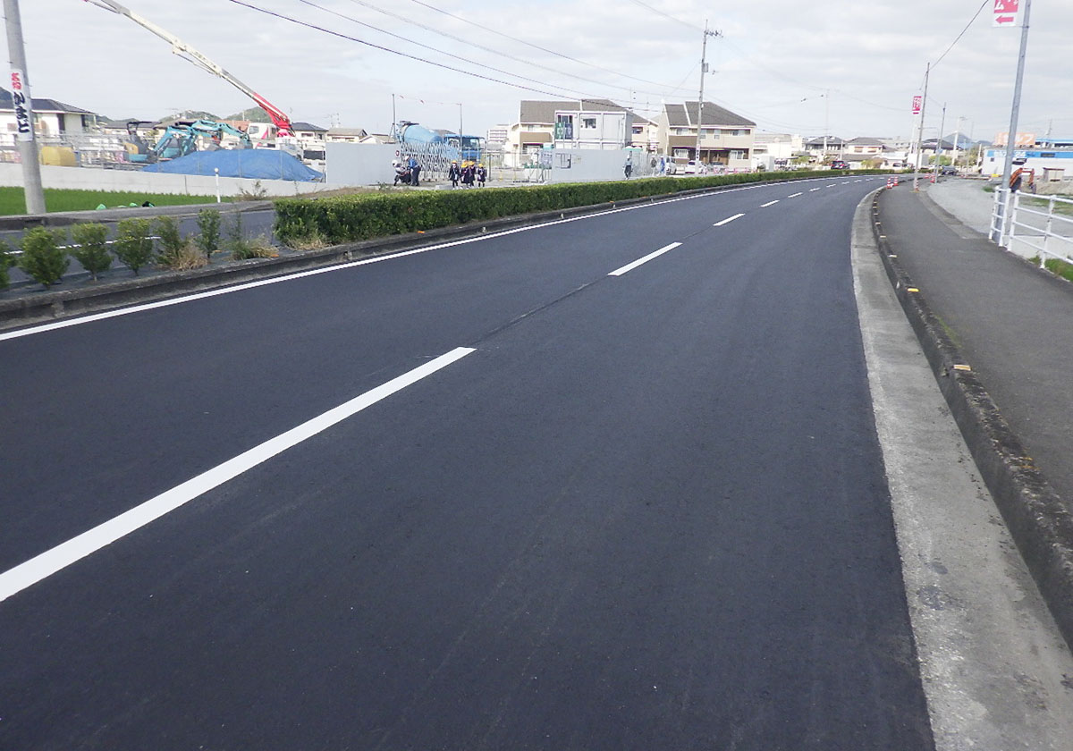 環境に優しい混合物で施工しました